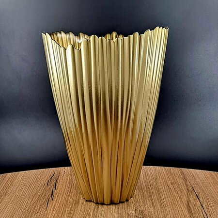 PISOS 12 in. Coral Vase, Gold PI3179266